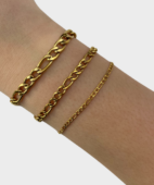 figaro armband guld