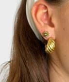 baguette hoops small guld